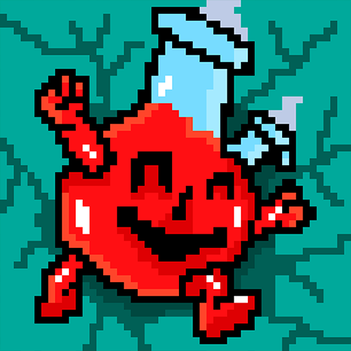 NFT Pixel Art 90's Bong Kool Aid Man on OpenSea