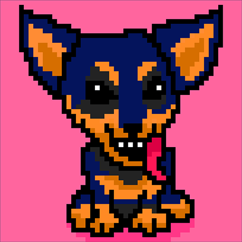 NFT Pixel Art 90's 90's taco bell chihuahua on OpenSea